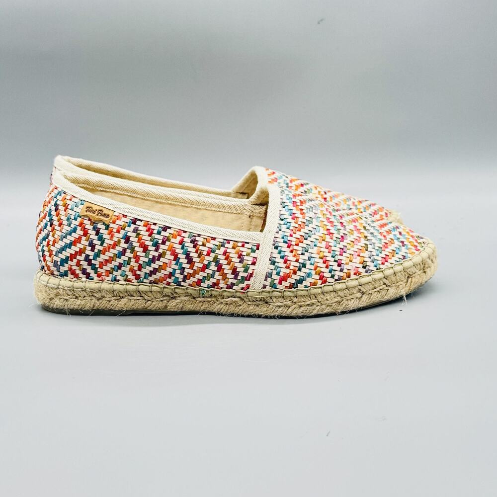 Toni Pons Shoes Womens 11 Multicolor Cotton Origens Espadrille Flats Casual